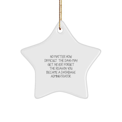 Database Administrator Christmas Star Ornament Gifts from Coworkers for Database Administrator Inspiration - Image 1