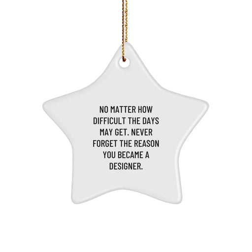 Designer Star Ornament Gifts from Friends for Christmas Inspirational - Image 1