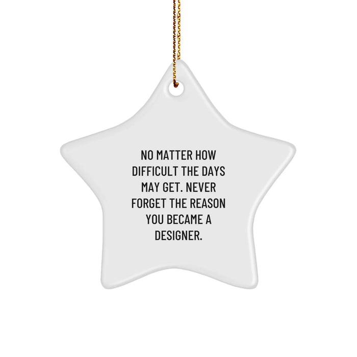 Designer Star Ornament Gifts from Friends for Christmas Inspirational - Image 1