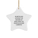 Funny Inspirational Minister Gifts - Star Ornament 'No Matter How Difficult The Days May Get' for Ministers, Friends, Family, Christmas Unique Gifts from Friends to Ministers - Image 1
