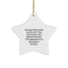 Funny Model Inspirational Gifts from Friends, Family, or Coworkers for Model, Christmas Unique Model Star Ornament, Never Forget Reason You Became Model, White Star Shaped Ornament - Image 1