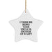 Funny Uncle Gifts, Star Ornament for Men or Women, 'I Think Me Being Your Uncle Is Enough Of A Gift' from Family, Perfect for Christmas - Image 1