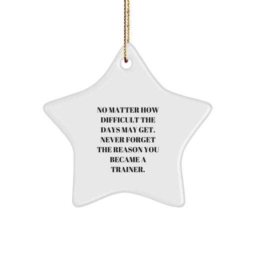 Funny Trainer Star Ornament Gifts from Friends for Trainer Christmas Unique Decorations - Image 1
