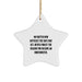 Funny Inspirational Underwriter Gifts from Men to Underwriter Friends for Christmas Unique Star Ornament - Image 1