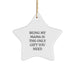 Funny Mama Gifts from Men to Mama Star Ornament Being My Mama Is The Only Gift You Need - Image 1