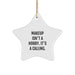 Funny Makeup Gifts for Friends - Makeup Isn't A Hobby. It's A Calling. - Star Ornament for Christmas Unique Gifts from Men to Women - Image 1