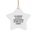 Funny Biologist Star Ornament Gifts from Friends for Biologists - 'I'm A Biologist. My Level Of Sarcasm Depends On Your Level Of Stupidity.' - Image 1
