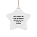 Funny Comedian Gifts from Friends for Comedian Men - Star Ornament with Sarcasm Quote, Christmas Unique Decorations - Image 1