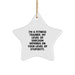 Fitness Trainer Gifts, Funny Sarcasm Star Ornament, Gifts from Family to Friends for Christmas - Image 1
