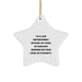 Funny Law Enforcement Officer Gifts for Men, Christmas Unique Star Ornament with Sarcasm Quote, Gifts from Family - Image 1