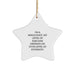 Funny Mixologist Christmas Unique Gifts for Him - Sarcastic Star Ornament with Gold Cord, Gifts from Men to Friends, Family, Coworkers - Image 1