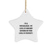 Funny Psychologist Christmas Unique Gifts for Her from Friends - Star Ornament with Sarcasm Humor - Image 1