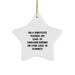 Funny Substitute Teacher Gifts for Men from Friends, Cute Star Ornament Quote for Christmas Unique Gifts, 'I'm A Substitute Teacher. My Level Of Sarcasm Depends On Your Level Of Stupidity.' - Image 1