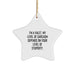 Funny Valet Christmas Star Ornament Gifts from Men to Friends Valet - 'I'm A Valet. My Level Of Sarcasm Depends On Your Level Of Stupidity.' - Image 1