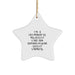 Funny Vice-principal Christmas Star Ornament Gifts from Friends, Co-workers, Family Members - I'm A Vice-principal. My Level Of Sarcasm Depends On Your Level Of Stupidity. - Image 1