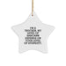 Funny Trucker Gifts from Friends - Trucker Star Ornament for Men - Christmas Unique Gifts for Him - Image 1
