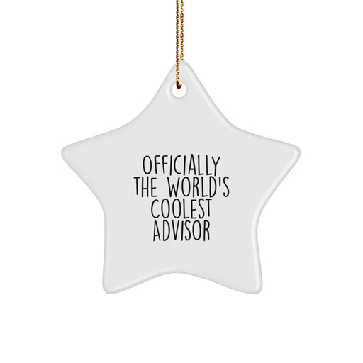Funny Quote Advisor Star Ornament Gifts from Men for Women - Image 1