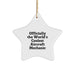 Funny Aircraft Mechanic Gifts from Men, Unique Star Ornament for Christmas, Officially The World's Coolest Aircraft Mechanic - Image 1