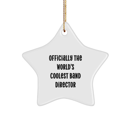 Funny Band Director Star Ornament Gifts from Men to Band Director for Christmas Unique Decorations - Image 1