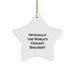 Funny Biologist Star Ornament Gifts from Friends for the Officially World's Coolest Biologist on Christmas Unique Occasions - Image 1
