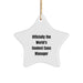 Funny Case Manager Gifts from Men, Women, Coworkers to Case Managers, Friends, Family for Christmas Unique Star Ornament - Image 1