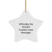 Funny Case Manager Gifts from Friends - Star Ornament for 'Officially The World's Coolest Case Manager' - Christmas Unique Gifts for Case Manager Men - Image 1