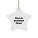 Funny Chemist Gifts, Officially The World's Coolest Chemist Star Ornament, Unique Christmas Memorable Presents for Chemists from Friends - Image 1
