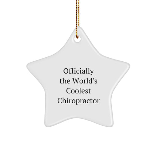 Funny Chiropractor Star Ornament Gifts from Friends for Christmas - Chiropractor Men Women - Image 1