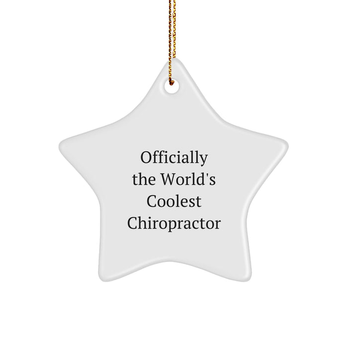 Funny Chiropractor Star Ornament Gifts from Friends for Christmas - Chiropractor Men Women - Image 1