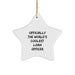 Funny Loan Officer Gifts for Christmas Unique Star Ornament, Gifts from Family to Officially The World's Coolest Loan Officer - Image 1