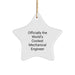 Funny Mechanical Engineer Star Ornament Gifts from Family for Men - Image 1