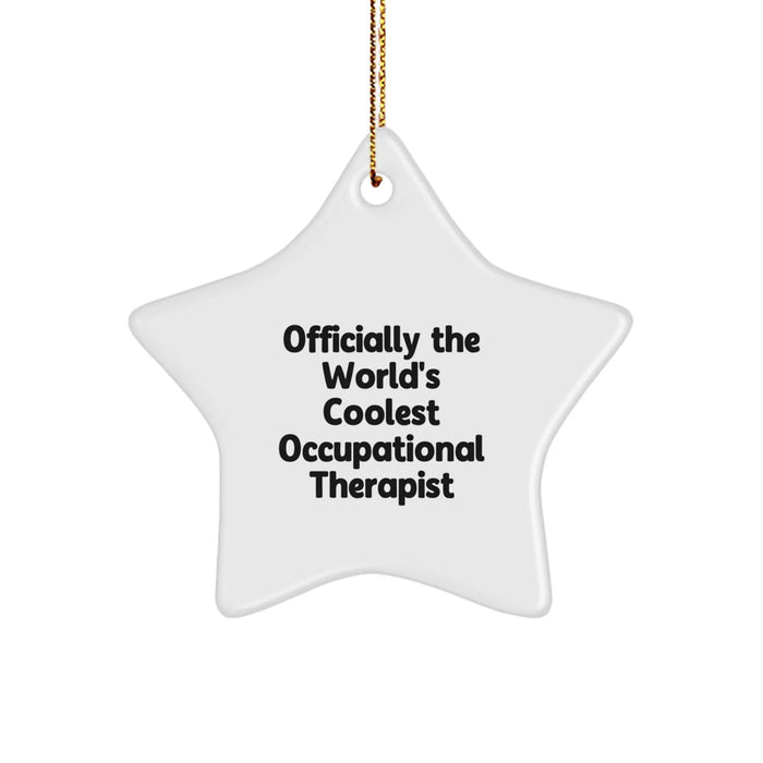 Funny Occupational Therapist Gifts, Star Ornament, Christmas Unique Gifts from Men, Women, Family to Occupational Therapist, Friends, Coworkers - Image 1