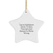Funny Ambulance Driver Gifts from Family, Ambulance Driver Star Ornament for Men, Unique Christmas Unique Gifts for Ambulance Driver - Image 1