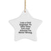 Civil Engineer Gifts from Friends - Funny Star Ornament for Christmas Unique Gifts, 'I'm Never Wrong' Quote for Men - Image 1