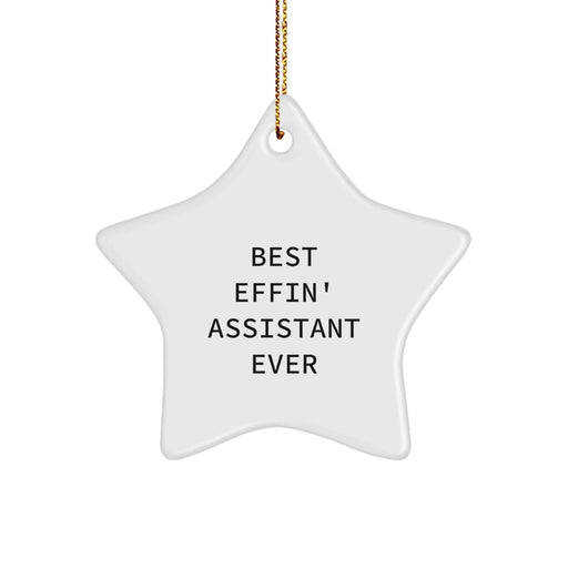 Funny Assistant Star Ornament Gifts from Women to Coworkers for Christmas - Image 1
