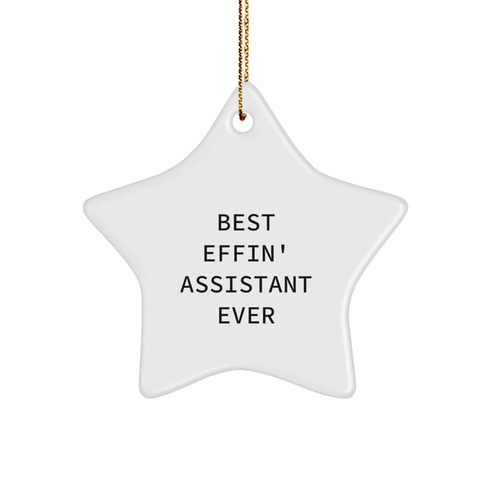 Funny Assistant Star Ornament Gifts from Women to Coworkers for Christmas - Image 1