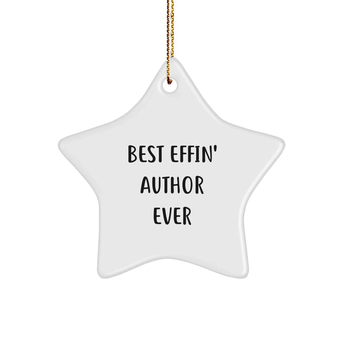Funny Author Star Ornament Gifts from Men to Friends for Christmas - Image 1