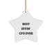 Funny CFO Gifts, Best Effin' Cfo Ever Star Ornament, Christmas Unique Decorations for CFO Friends and Family - Image 1
