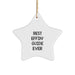 Funny Guide Gifts for Guide Lovers - Best Effin' Guide Ever Star Ornament, White, Christmas Unique Gifts from Friends and Family - Image 1