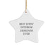 Funny Interior Designer Gifts from Men to Best Effin Interior Designer Ever Star Ornament for Christmas Unique Gifts - Image 1