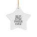 Funny Logger Gifts for Men Star Ornament Best 'Effin' Logger Ever Christmas Unique - Image 1