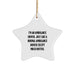 Ambulance Driver Gifts, Funny Quote Star Ornament, Gifts from Men to Ambulance Driver, Unique Christmas Unique Gifts for Ambulance Driver Friends - Image 1