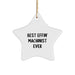 Funny Machinist Gifts from Men, Funny Machinist Star Ornament, Best Effin' Machinist Ever Christmas Unique Gifts - Image 1