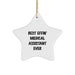 Funny Medical Assistant Christmas Unique Gifts from Friends, Best Effin' Medical Assistant Ever Star Ornament for Medical Assistant Men - Image 1