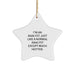 Funny Analyst Gifts - I'm An Analyst. Just Like A Normal Analyst Except Much Hotter. Star Ornament for Christmas Unique Gifts from Friends to Family - Image 1