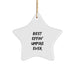 Funny Best Effin' Umpire Ever Star Ornament Gifts from Friends for Christmas Umpire Love - Image 1