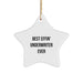 Funny Underwriter Gifts, Best Effin Underwriter Ever Star Ornament, Christmas Unique Gifts for Underwriter, Gifts from Friends - Image 1