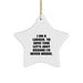 Funny Logger Star Ornament, Logger Gifts for Men, Unique Christmas Unique Gifts from Friends or Family, Star Shaped Decorations - Image 1