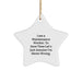 Funny Maintenance Worker Gifts from Friends for Christmas - Star Ornament - I Am A Maintenance Worker. To Save Time Let's Just Assume I'm Never Wrong. - White - Image 1