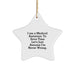Funny Medical Assistant Gifts for Christmas Star Ornament with Quote - 'I'm Never Wrong' - Gifts from Family Friends to Medical Assistant - Image 1